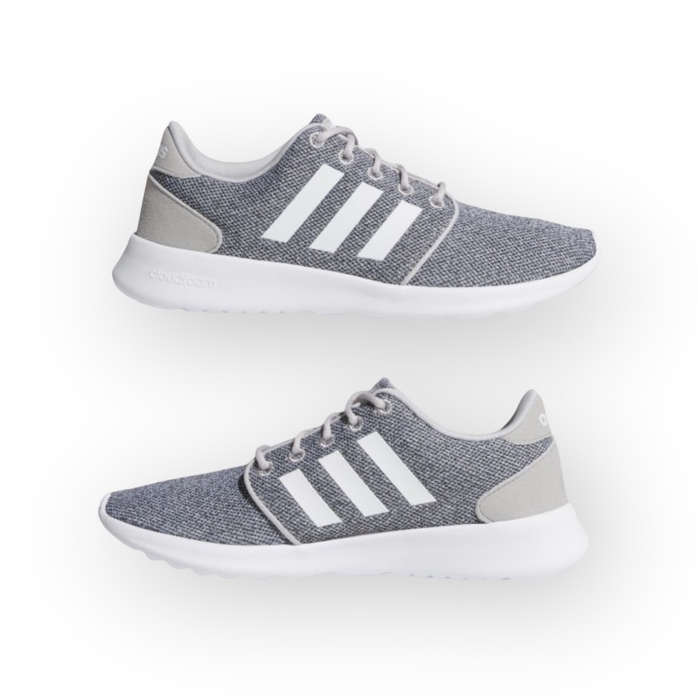 adidas ☀︎︎ Cloudfoam QT Racer Sneakers ☀︎︎ Clear Onix / Cloud White ☀︎︎ Grey 8M - Picture 2 of 16